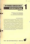 Abb. 01 Informationsdienst Weihenstephan 1959 (Quelle: Archiv Infodienst HSWT)