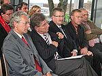 VIPs der Veranstaltung von l nach r: Der Präsident der FHW, Prof. Heiler, Staatsminister Dr. Thomas Goppel, die "Trinität aus dem Bayerischen Landtag" MdL Wägemann, MdL Babel, MdL Ströbl